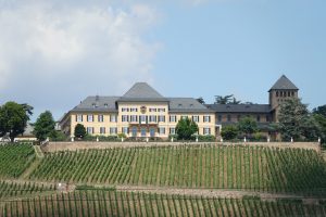 Ihr Immobilienmakler für Geisenheim: das berühmte Schloß Johannisberg umgeben von Weinbergen